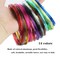 14 Rolls Colored Aluminum Craft Wire 1mm Flexible Metal Artistic Floral Jewelry Beading Wire for DIY Jewelry Craft Making, Each Roll 32.8 Feet, 14 Colors